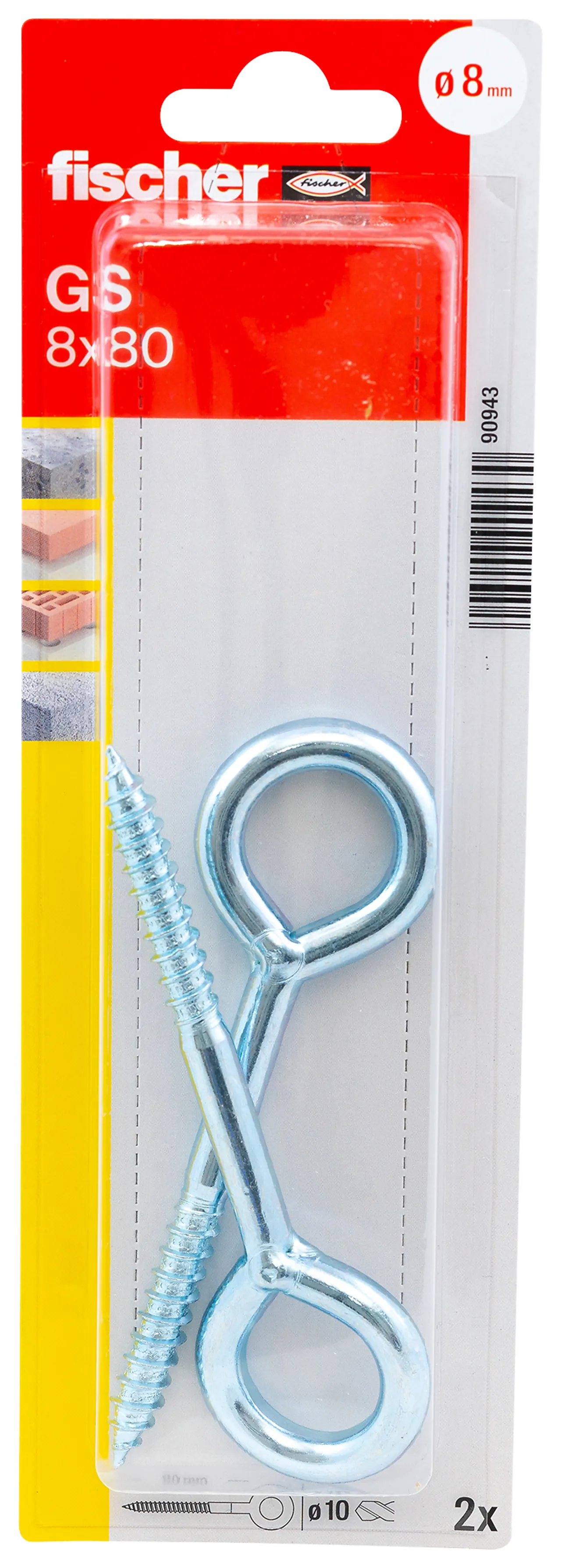 Øyeskrue  gs 8X80 bk nv fischer null - null - 2 - Miniatyr