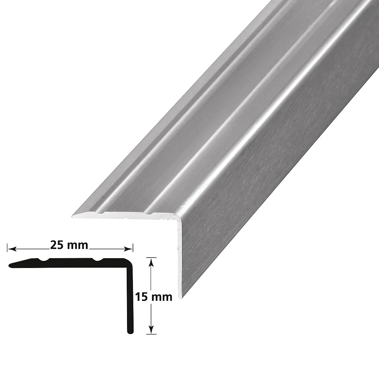 Trappenese nr 9 sølv blank 1,5 meter Trappenese nr 9 sølv blank 1,5 meter