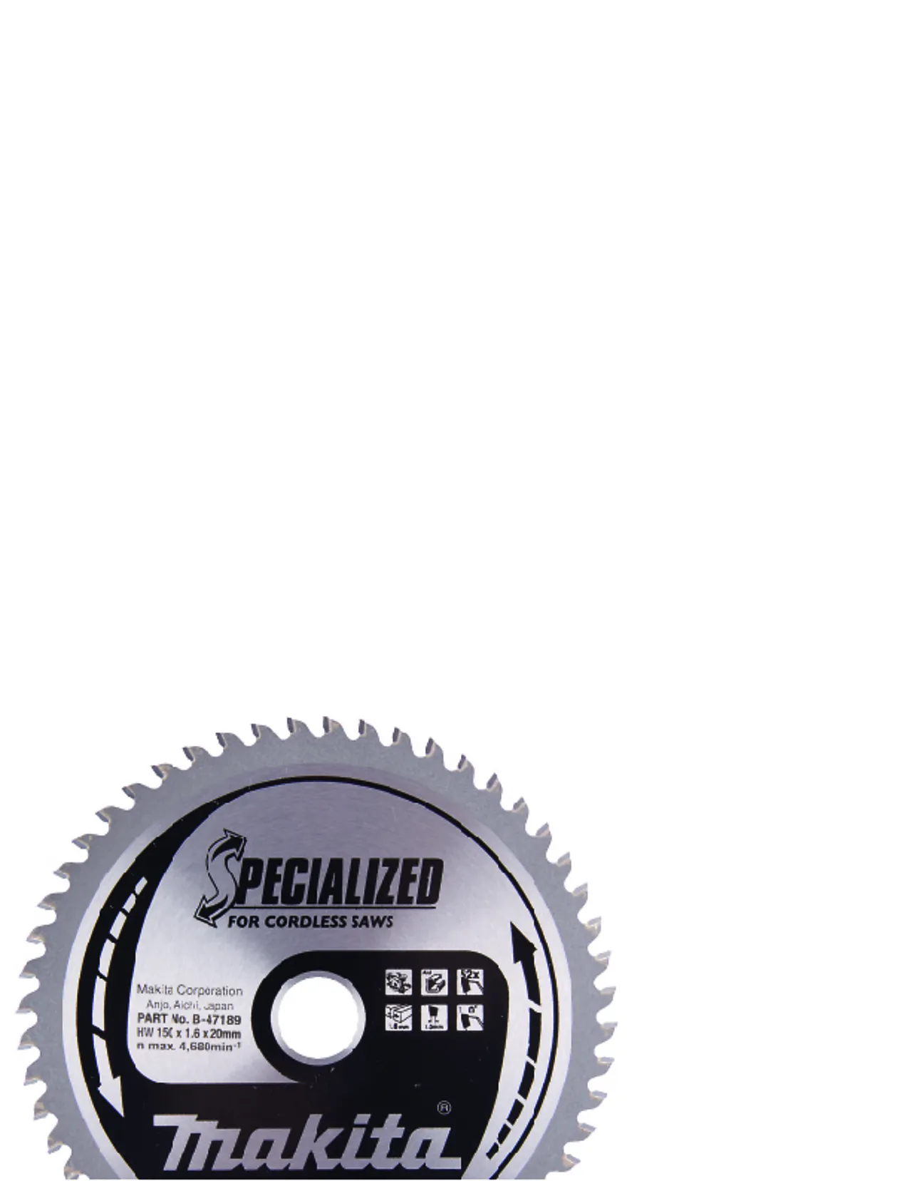 Sirkelsagblad alu 150x20mm 52t Sirkelsagblad alu 150x20mm 52t