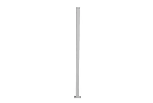 Stolpe aluminium m/hatt hvit 152 cm