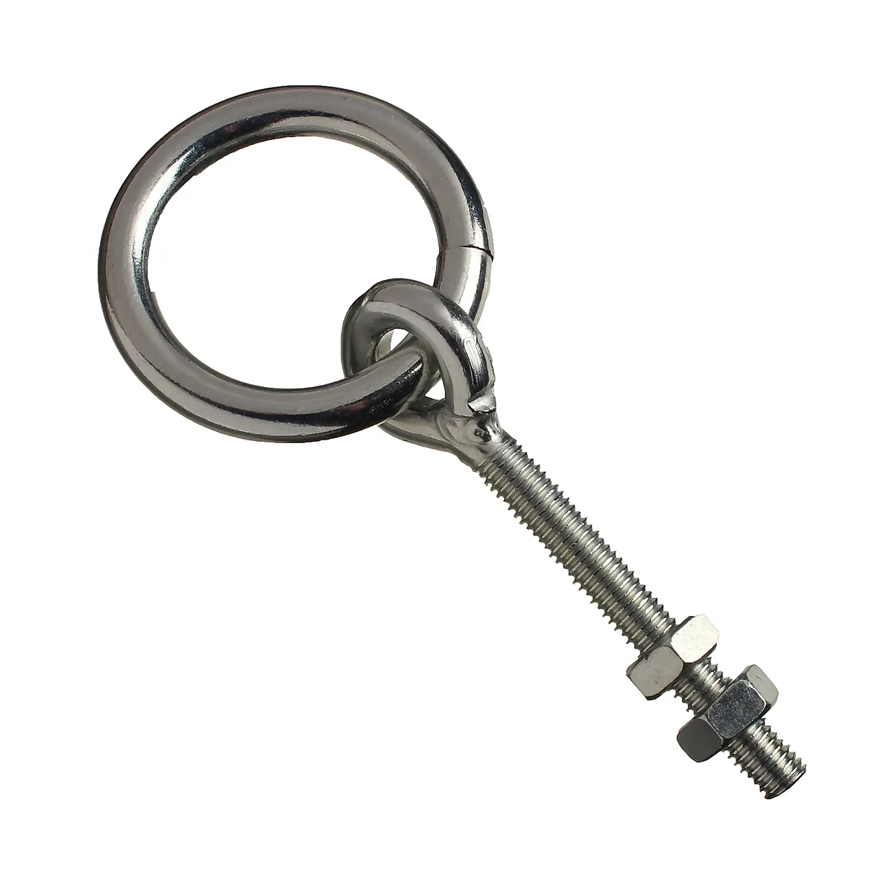 Øyebolt 75 mm m/ ring blå