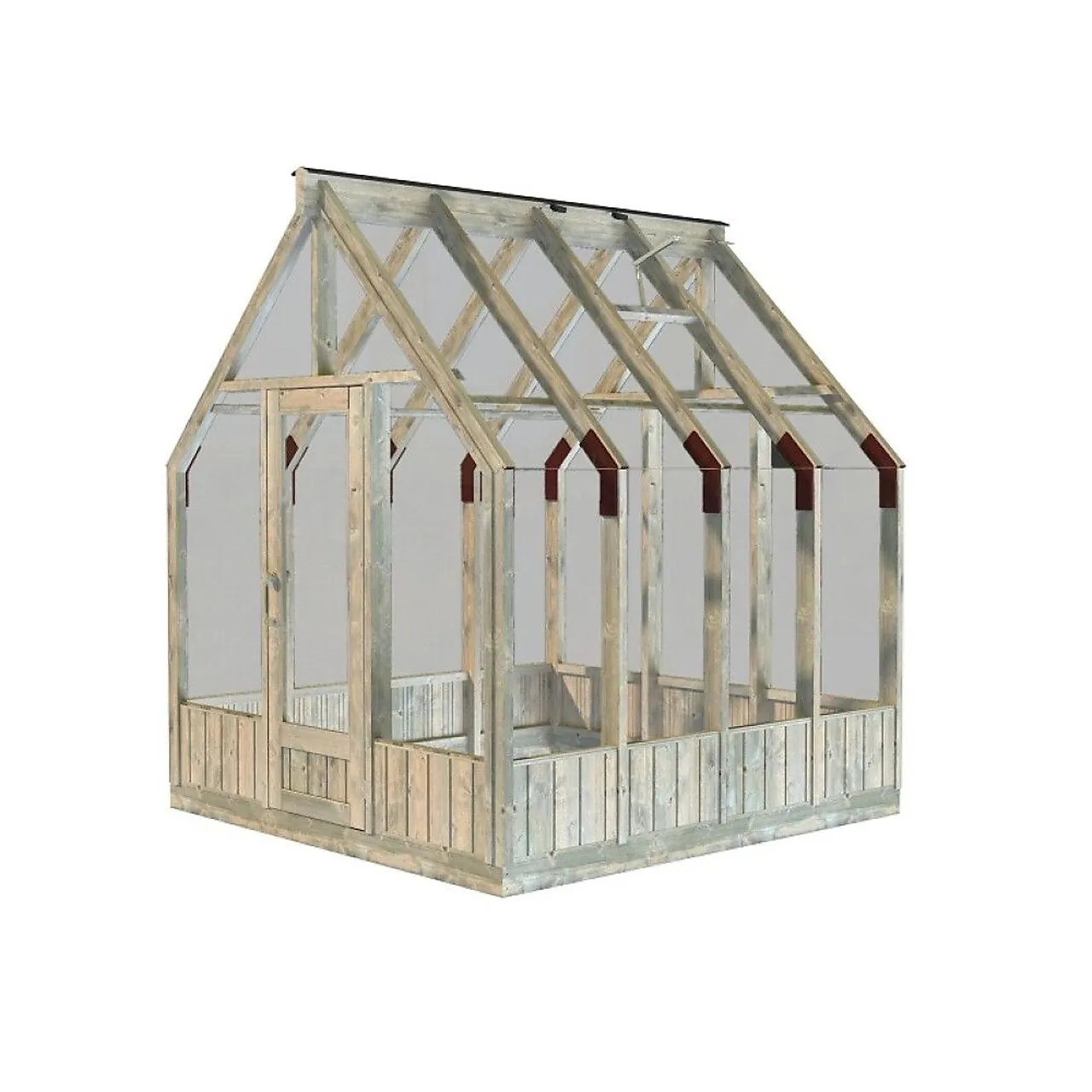 Drivhus Emilia glass tre 5,4 m²