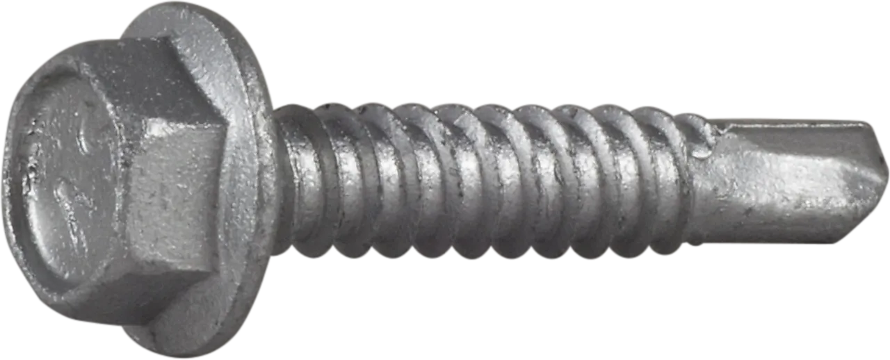 Plateskrue borspiss 6,3x32 cs -200 6-kant med flens corrseal behandlet