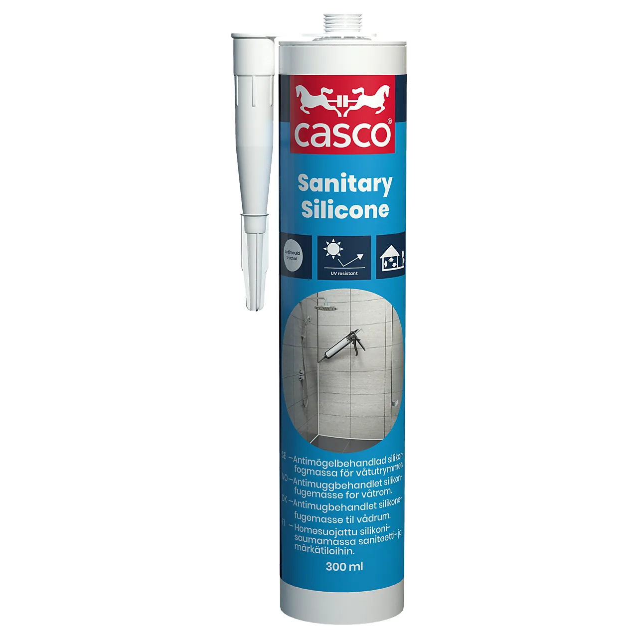 Silikon bad hvit 300 ml