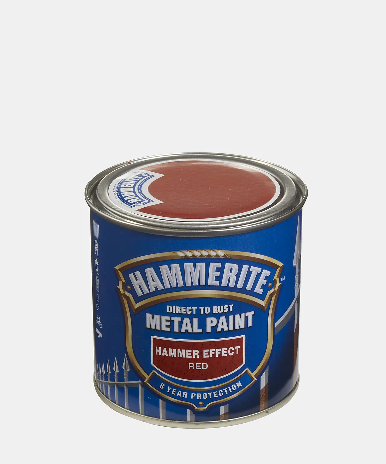 Hammerite hammer rød 0,25l metallmaling hammer effect rød