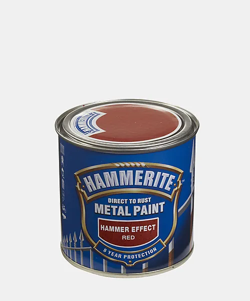 Hammerite hammer rød 0,25l metallmaling hammer effect rød