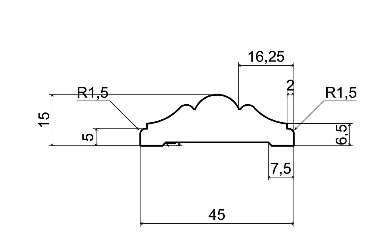 Furu 15X045 Brannmur Prof.Malt NCS S0502Y null - 15 - 3 - Miniatyr