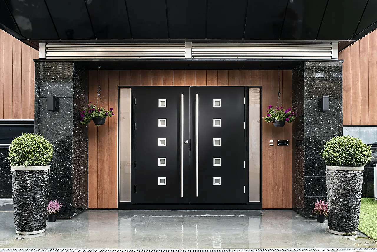 Ytterdør Fjell 07 svart høyre 90x210 cm null - 90x210 cm - 3 - Miniatyr