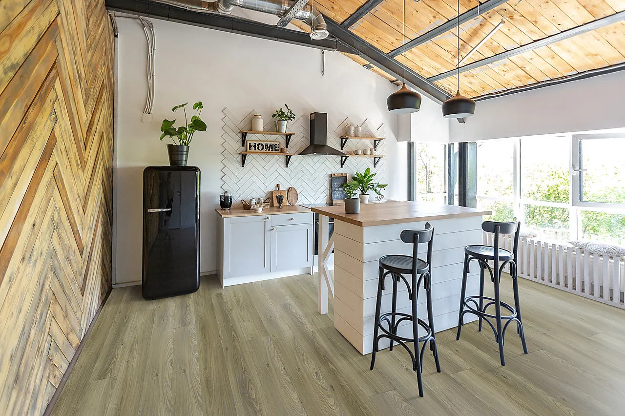 Høytrykkslaminat 1-stav grand alu ku damm