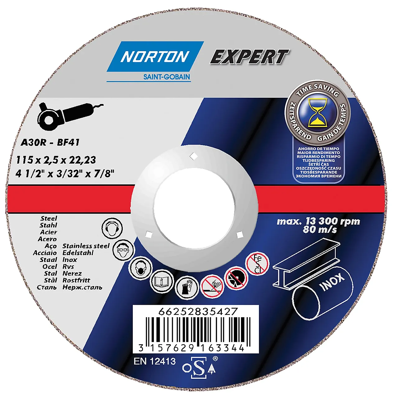 Kappeskive stål 230x2.5 ne