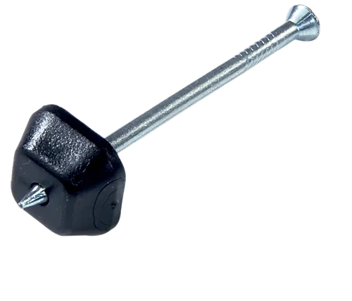 Stålspiker m/brikke 3x60 mm for lettklinker