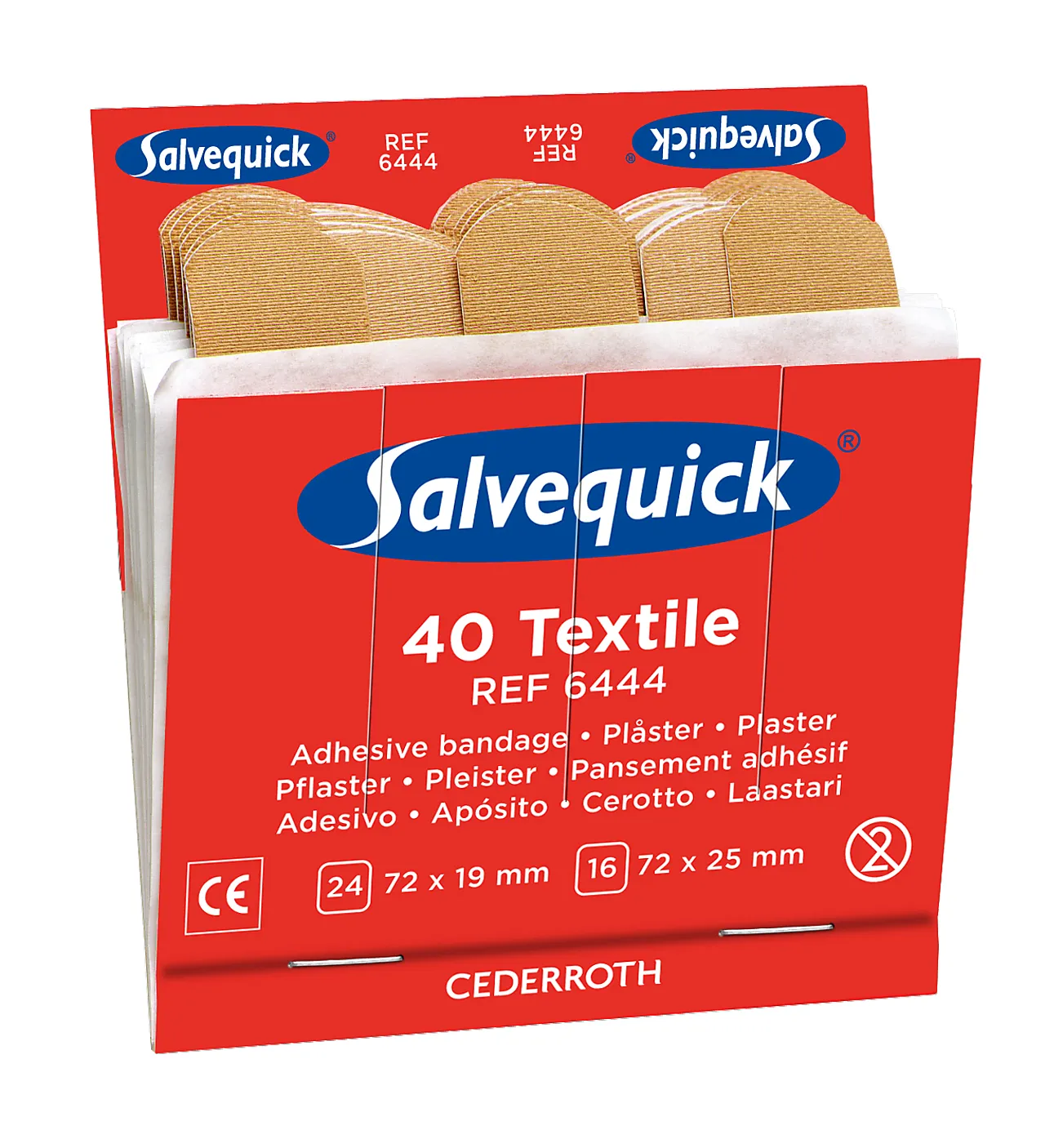 Plaster refill 40 stk tekstil 6444