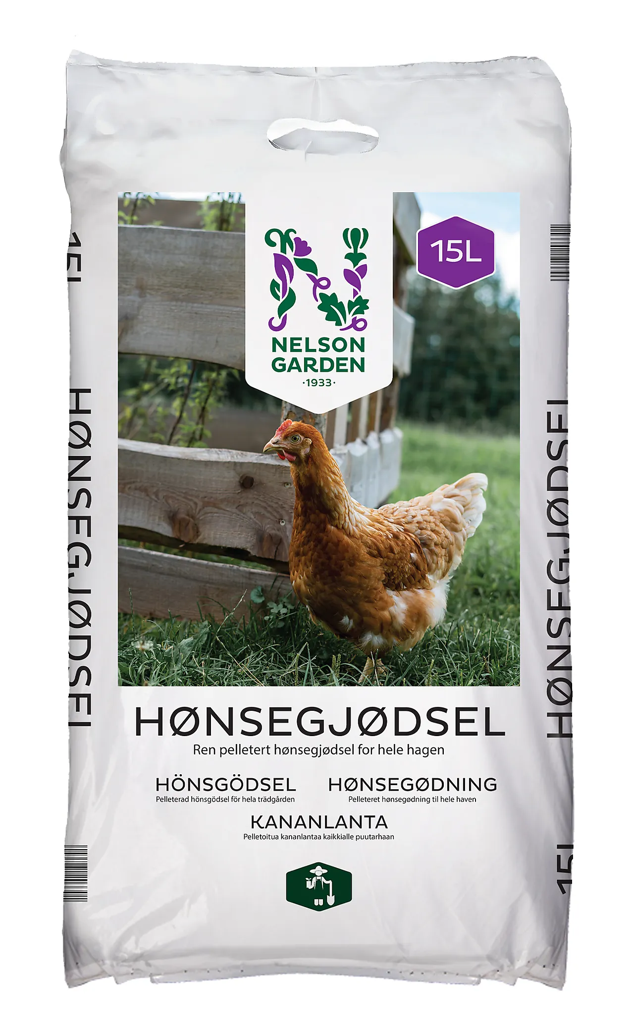 Hønsegjødsel natur 15l nelson garden