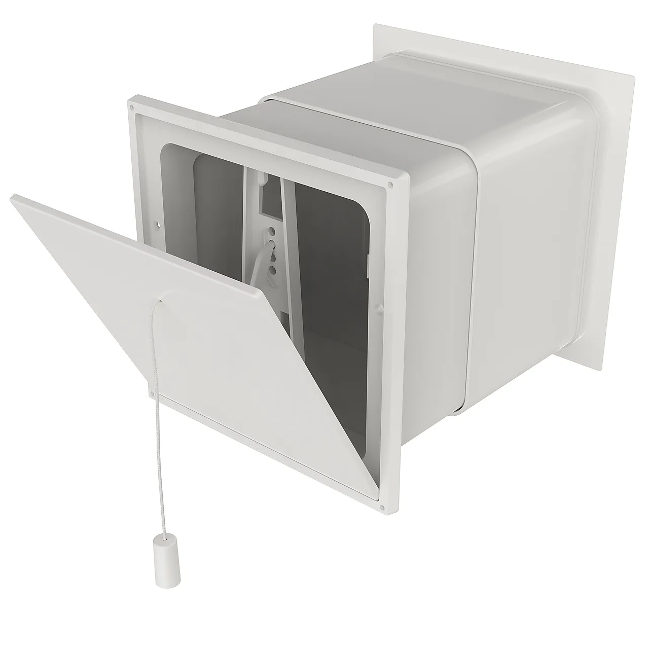 Veggventil komplett 12-23 cm 6x6 Veggventil komplett 12-23 cm 6x6