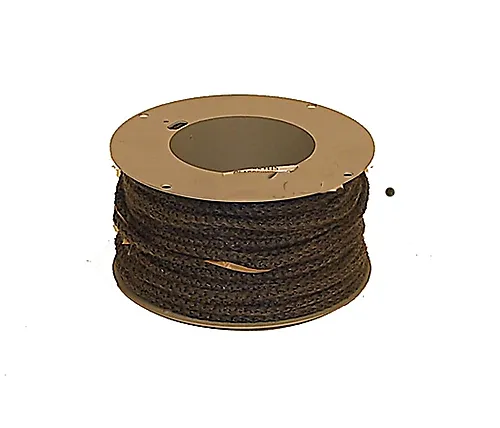 Glassfibersnor Ø150 mm 18 mm x 1,8 mm x 5 meter sort med lim