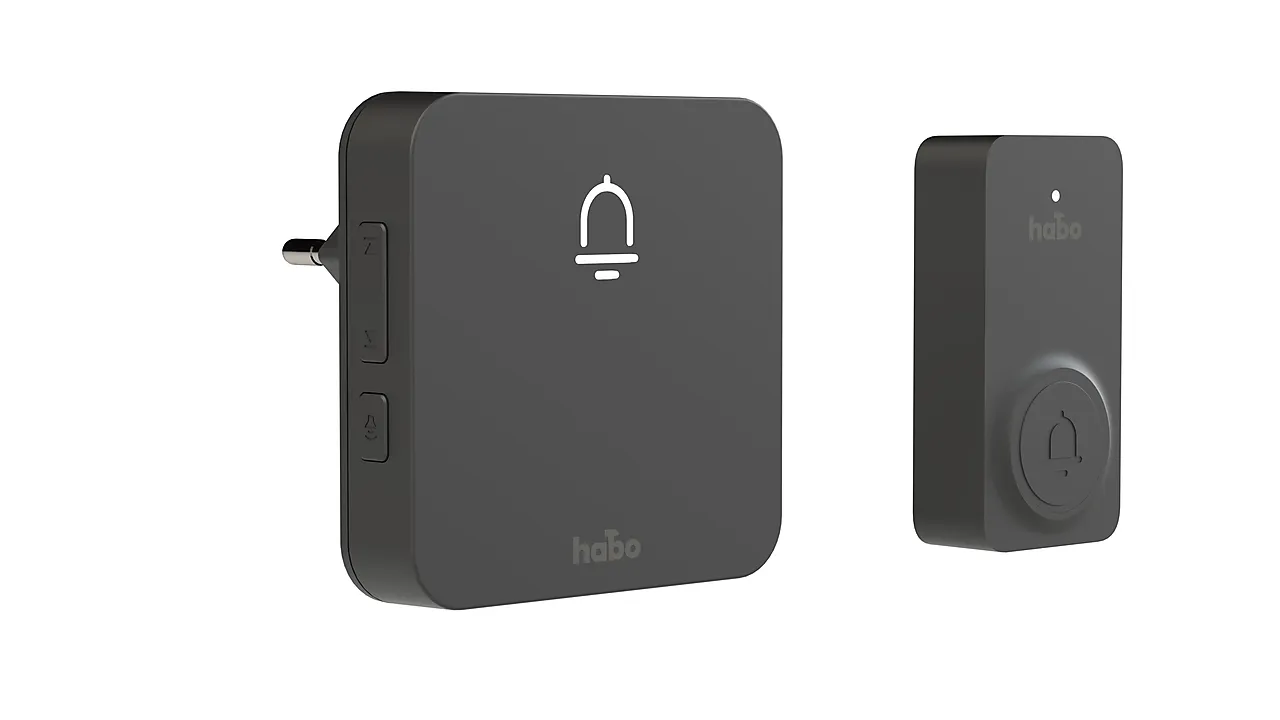 Ringeklokke trådløs Set Nordic sort