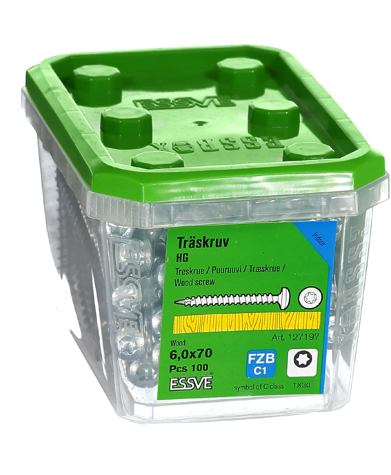 Treskrue inv ph hg 6x70 fzb a-100 panhode helgjenget blankforsinket null - 70 - 3 - Miniatyr