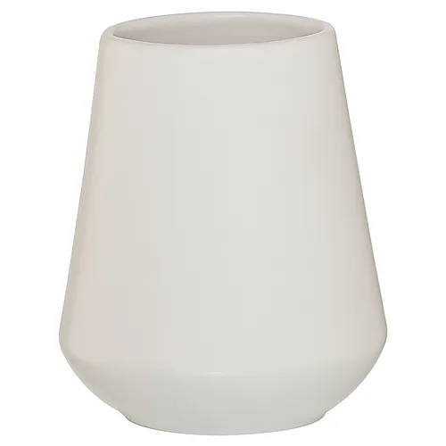 Tannglass conical hvit porselen