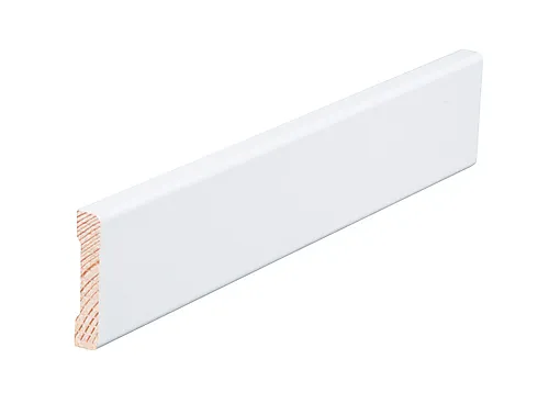 Karmlist sett med lister furu 2x2,2m/1x1,1 m hvit 12x70 mm