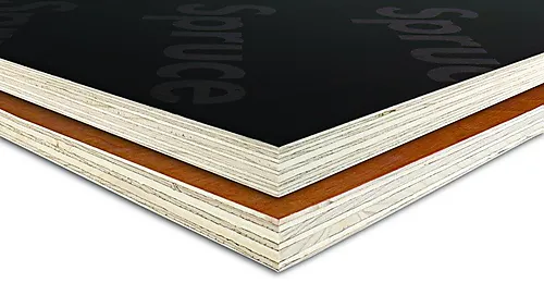 Kryssfiner gran filmbelagt 15x1500x750 mm lys brun