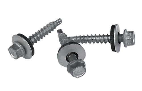 Skruer selvborende aluminium 5,5x35 mm med bits pak A 50 stykk