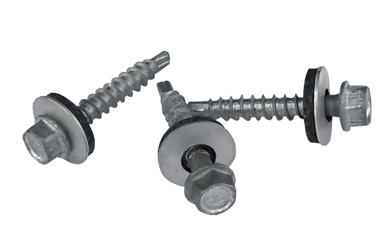 Skruer selvborende aluminium 5,5x35 mm med bits pak A 50 stykk Skruer selvborende aluminium 5,5x35 mm med bits pak A 50 stykk