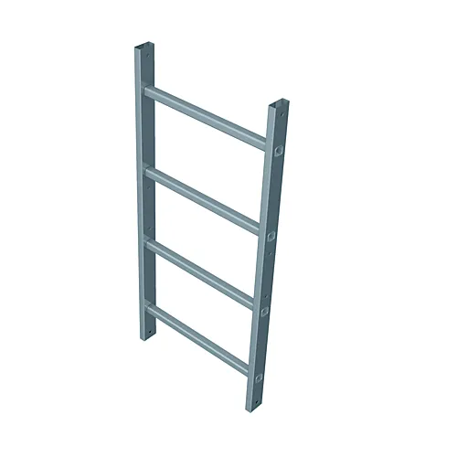 Stige veggfast aluminium 3,64 m lengde veggstige: 3,64 m