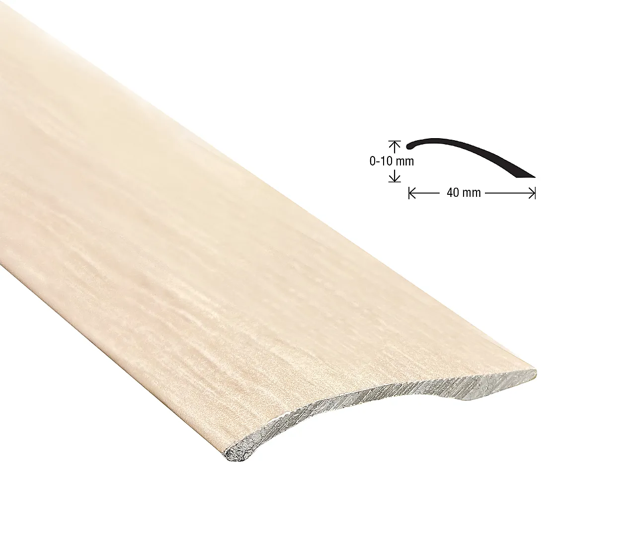 Nivålist nr 6 selvklebende aluminium 1 meter eik sand null - null - 2 - Miniatyr