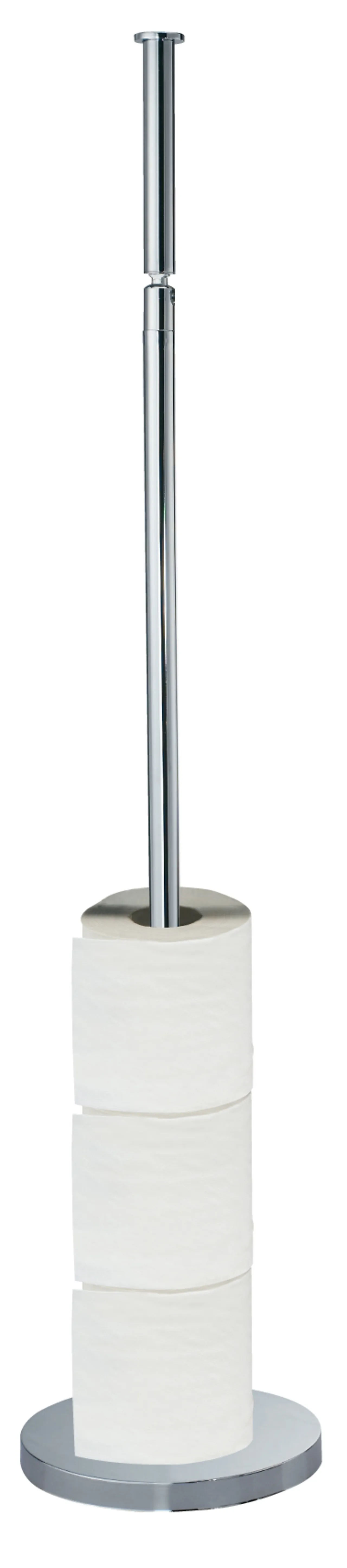 Frittstående toalettpapir- og reserverullholder krom null - null - 2 - Miniatyr