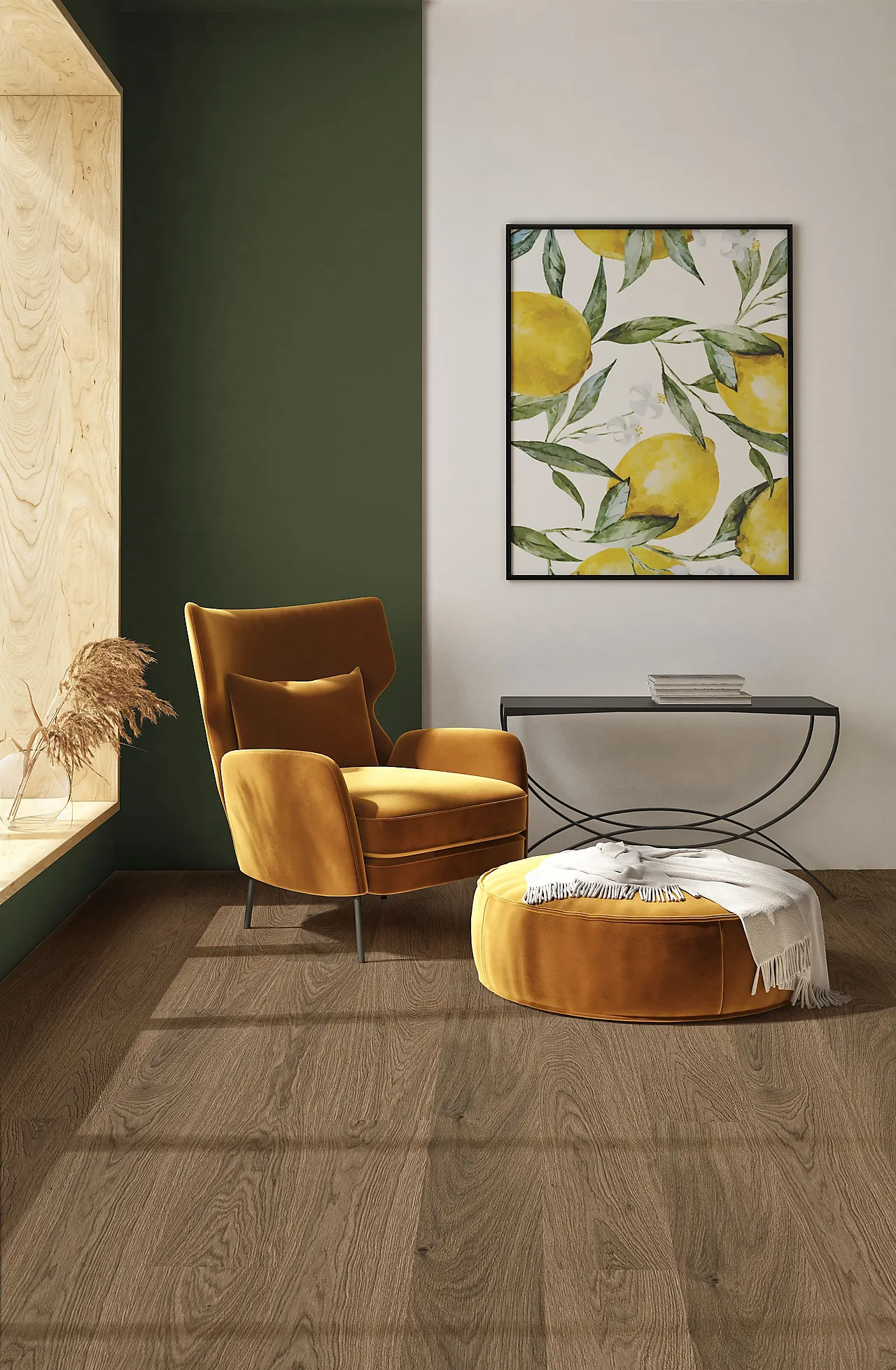 OpusEco Hybridgulv 1-stav Kjerag mørk eik null - null - 3 - Miniatyr