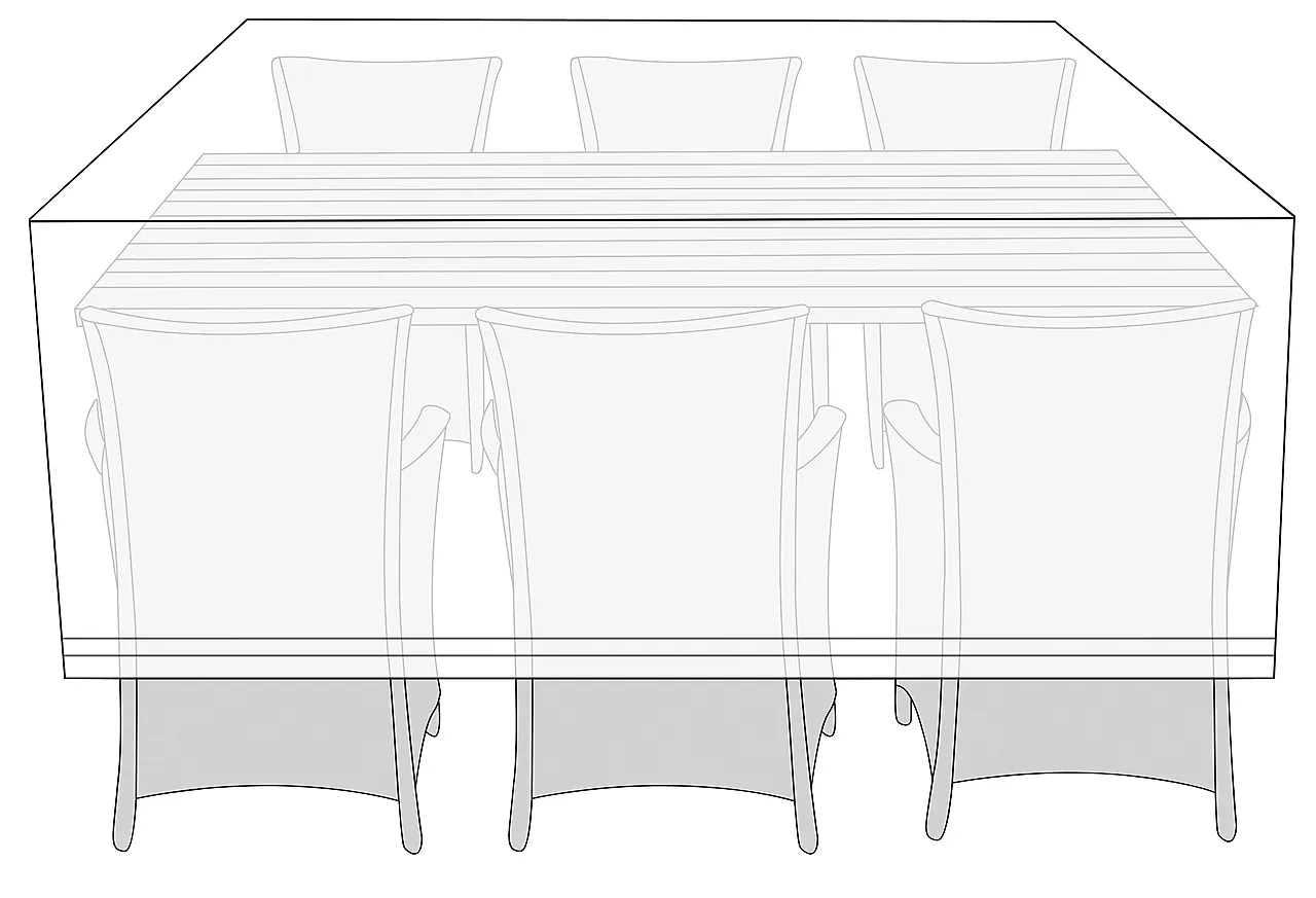 Trekk for hagemøbler 220x130x85 cm 80g/m² 210D Trekk for hagemøbler 220x130x85 cm 80g/m² 210D