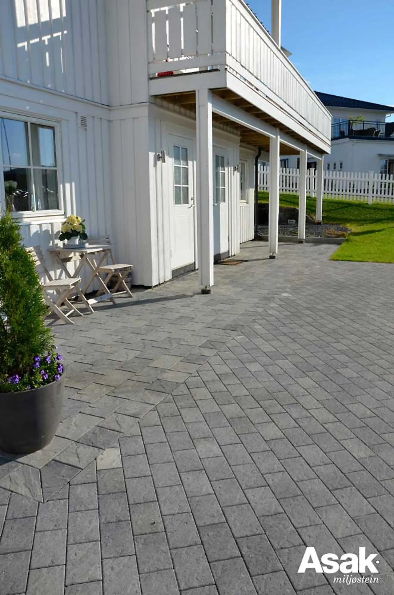 Asak Relieff belegningsstein 1/1 gråmix null - null - 2 - Miniatyr