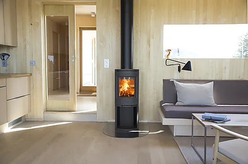 Jøtul F 134 B peisovn sort med glassfront