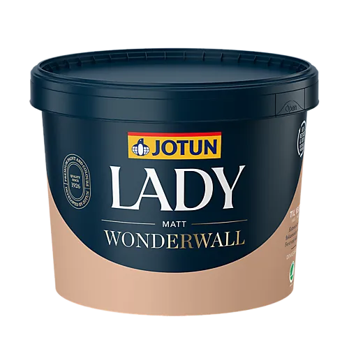 Lady wonderwall interiørmaling Hvit base 2,7 liter