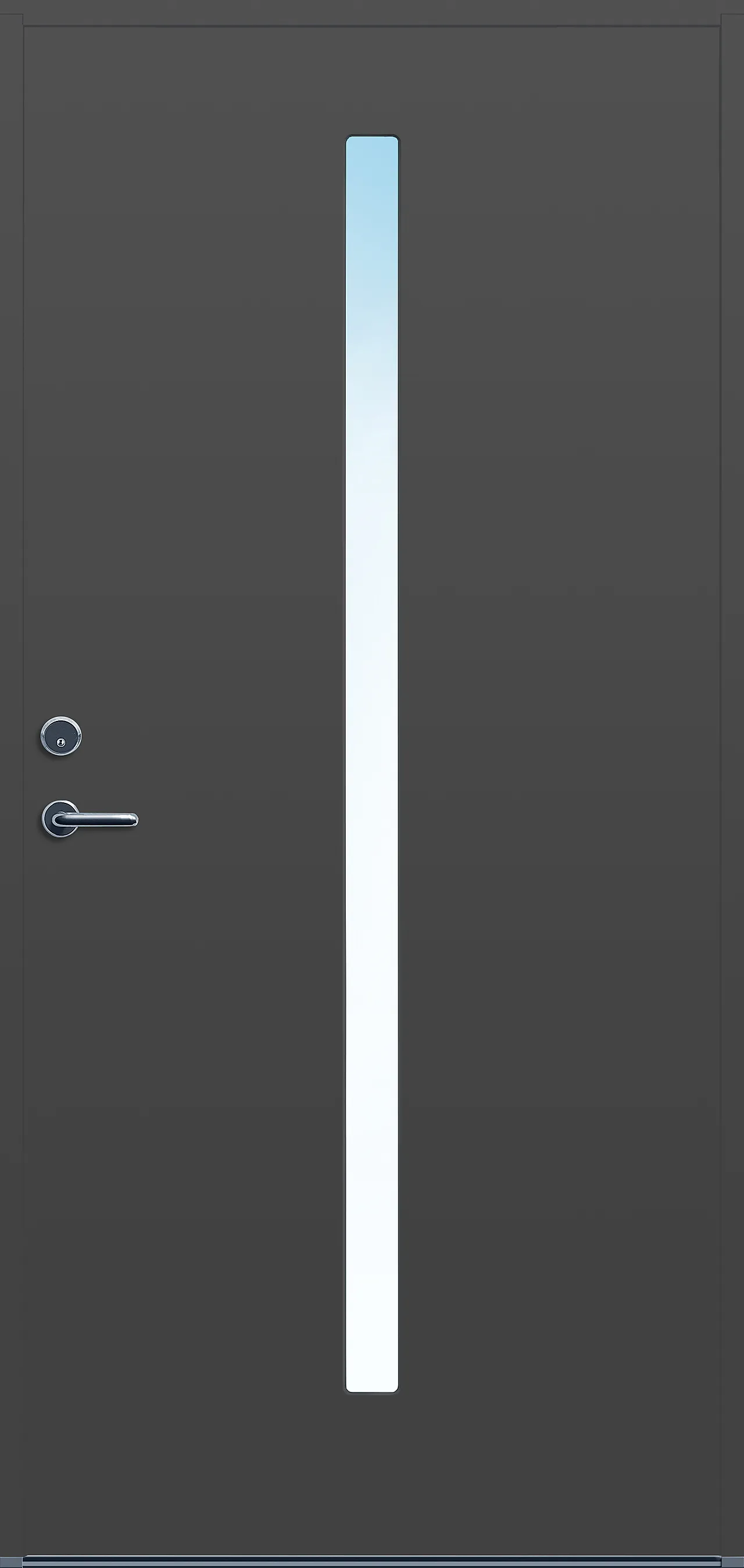 Ytterdør Forus 05 mørk grå høyre 110x210 cm