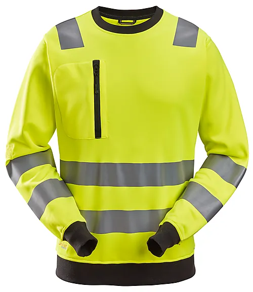 Fleecegenser kl.3 HiVis gul 3XL