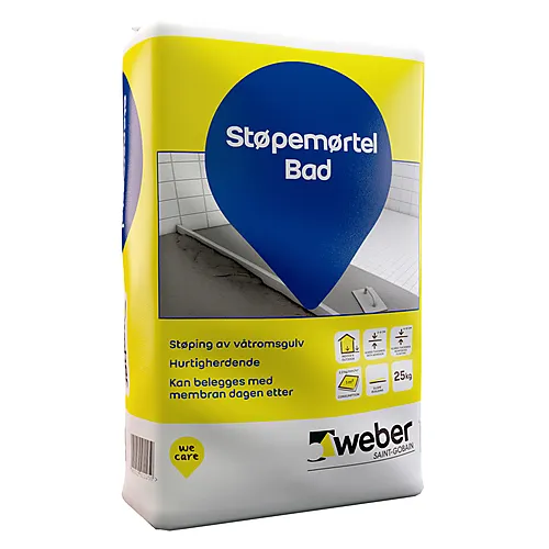 Støpemørtel bad 25 kg