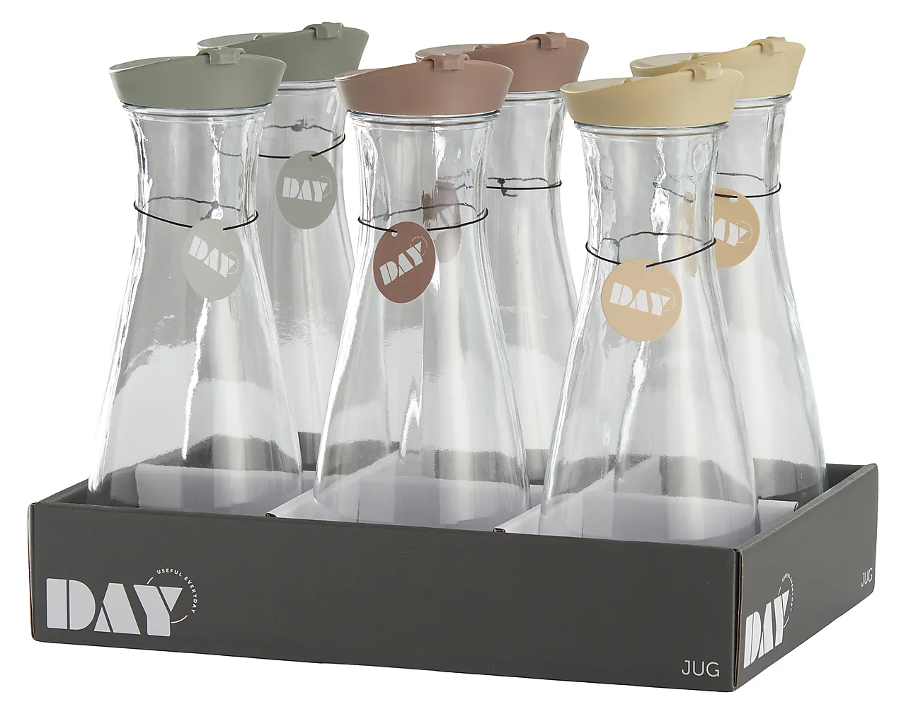 Kanne 1l m/lokk assortert trend day null - null - 3 - Miniatyr