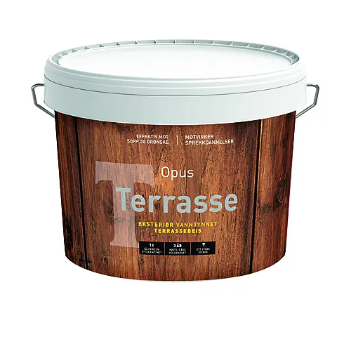 Terrassebeis perlehvit 9 liter