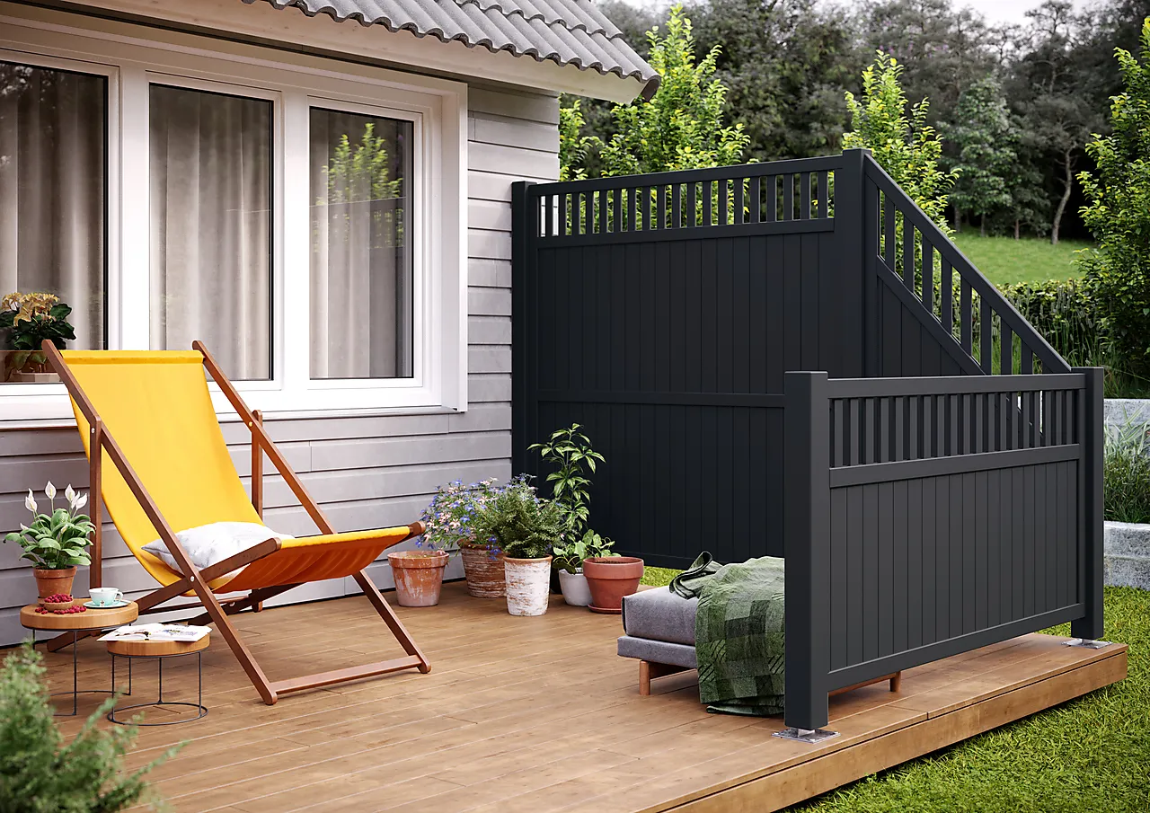 Levegg Elke 180x180 gråmalt. 33x57 mm 12 mm panel null - null - 3 - Miniatyr