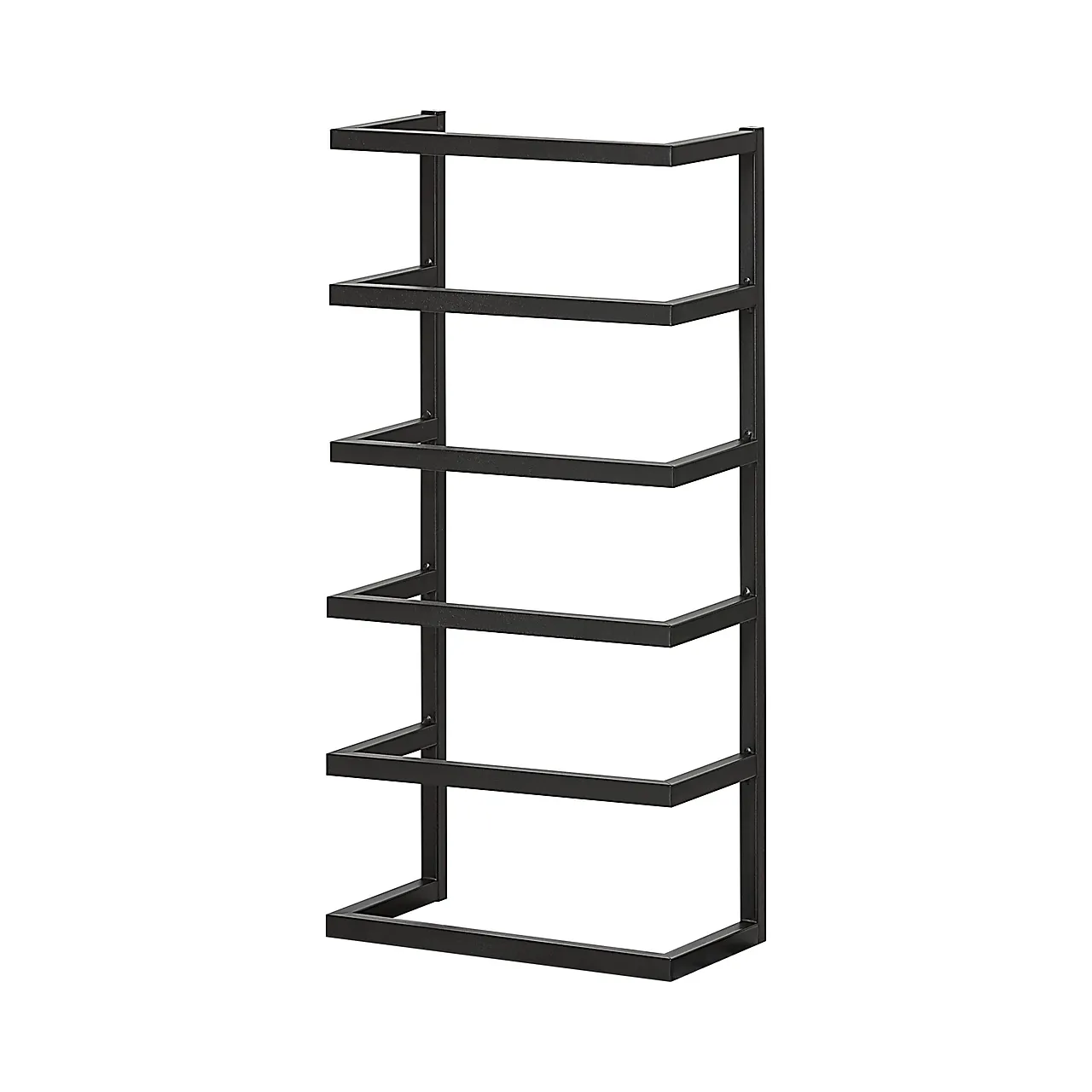 Håndklehylle carre svart for veggmontering 24x12x48cm Håndklehylle carre svart for veggmontering 24x12x48cm