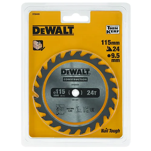 Sirkelsagbladad 115mm 24t TCT DT20420-QZ