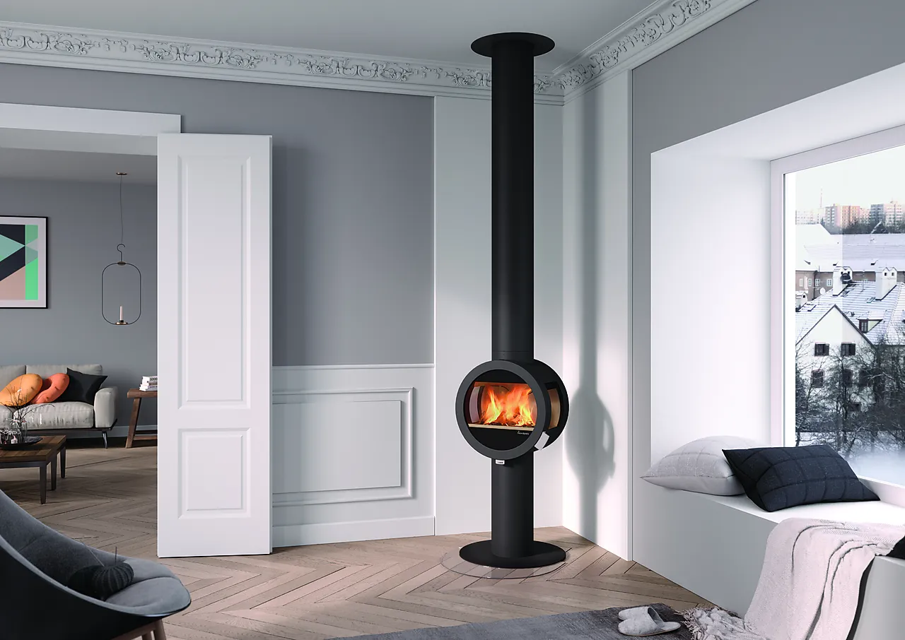 Nordpeis Peisovn Me Pedestal med sideglass Nordpeis Peisovn Me Pedestal med sideglass