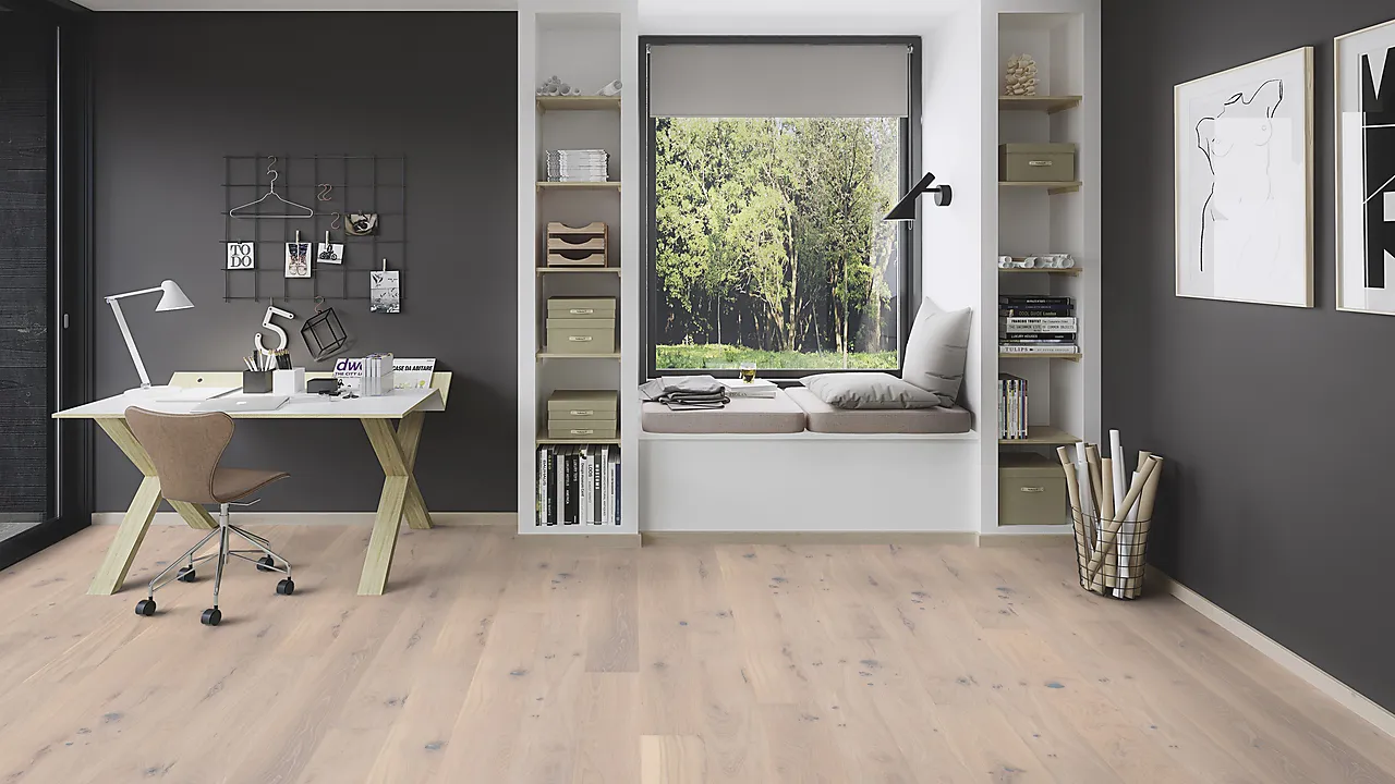 Parkett 1-stav Eik Pale White Live Pure lakk null - null - 3 - Miniatyr