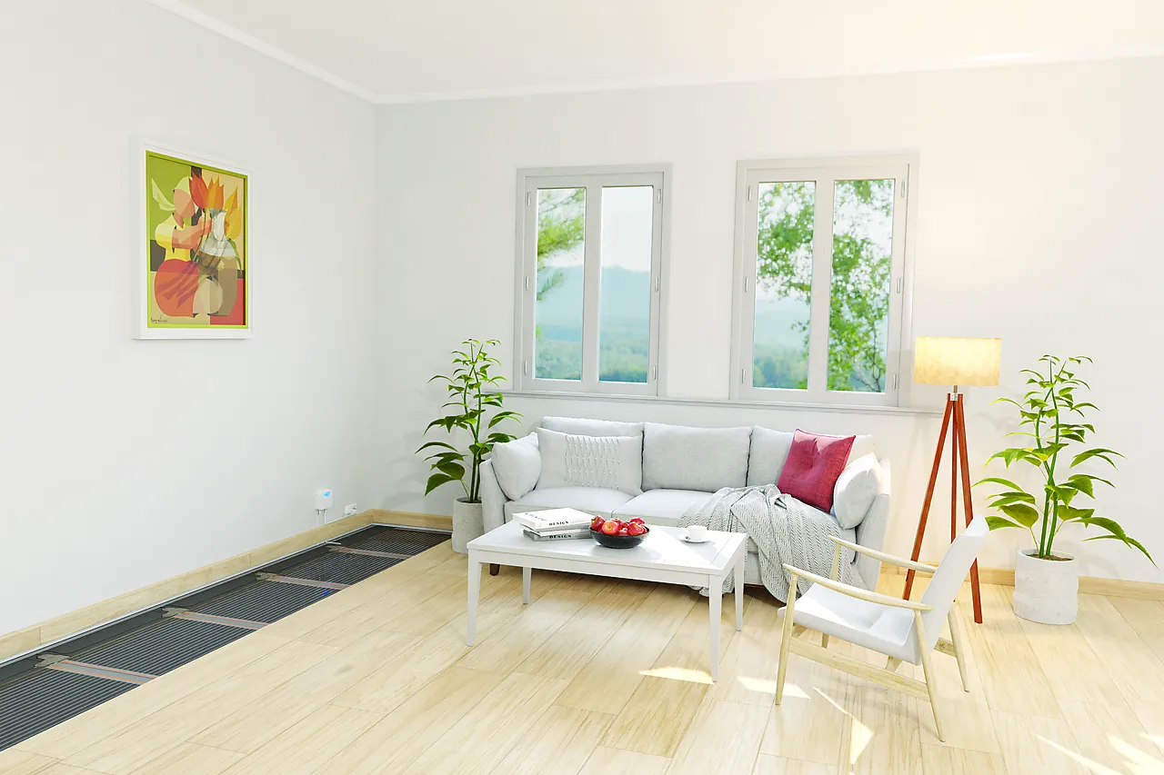 Varmefolie 60W/m² 0,6 x 7,15 meter null - null - 3 - Miniatyr