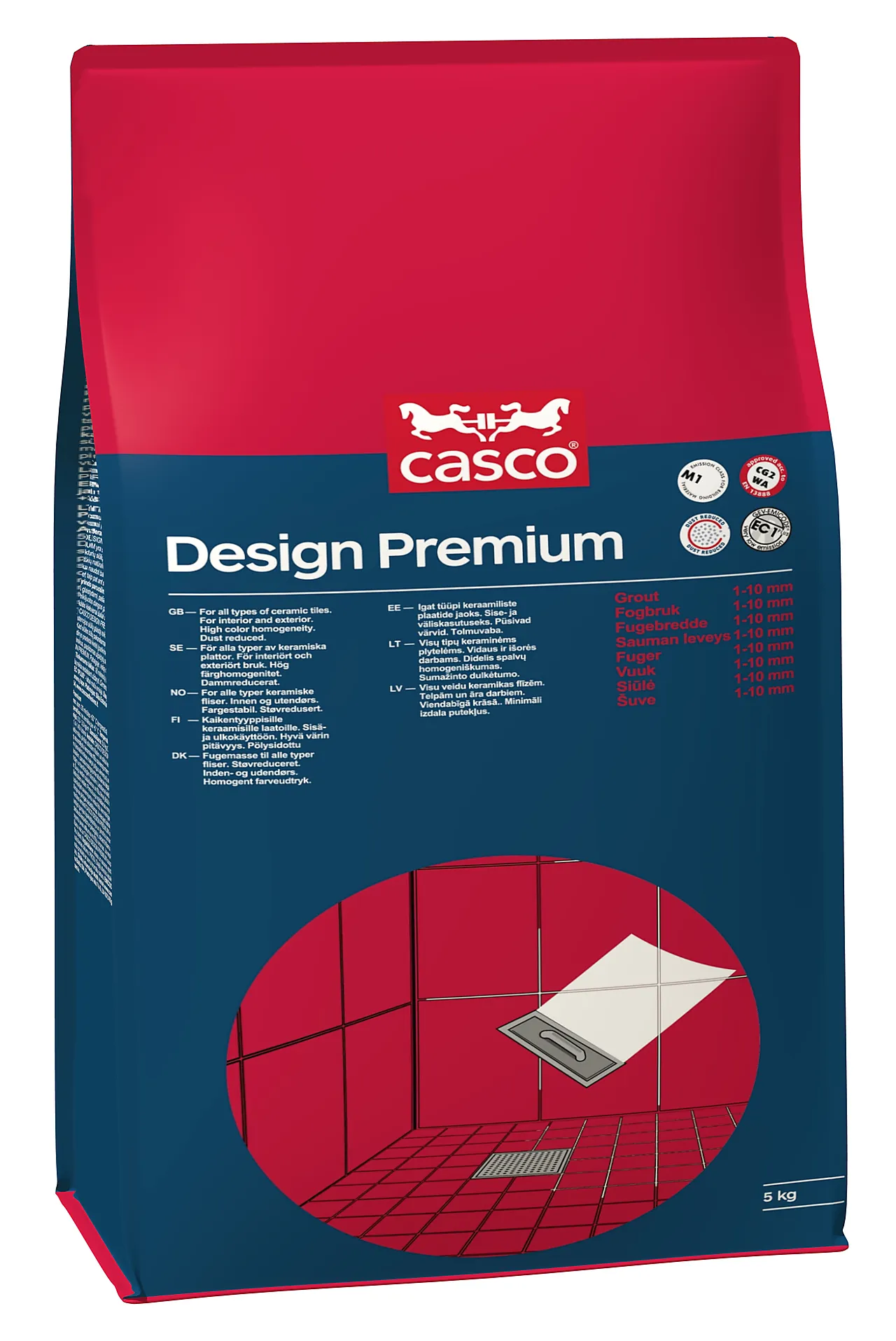 Fugem design premium hvit 5kg casco design premium hvit 5kg