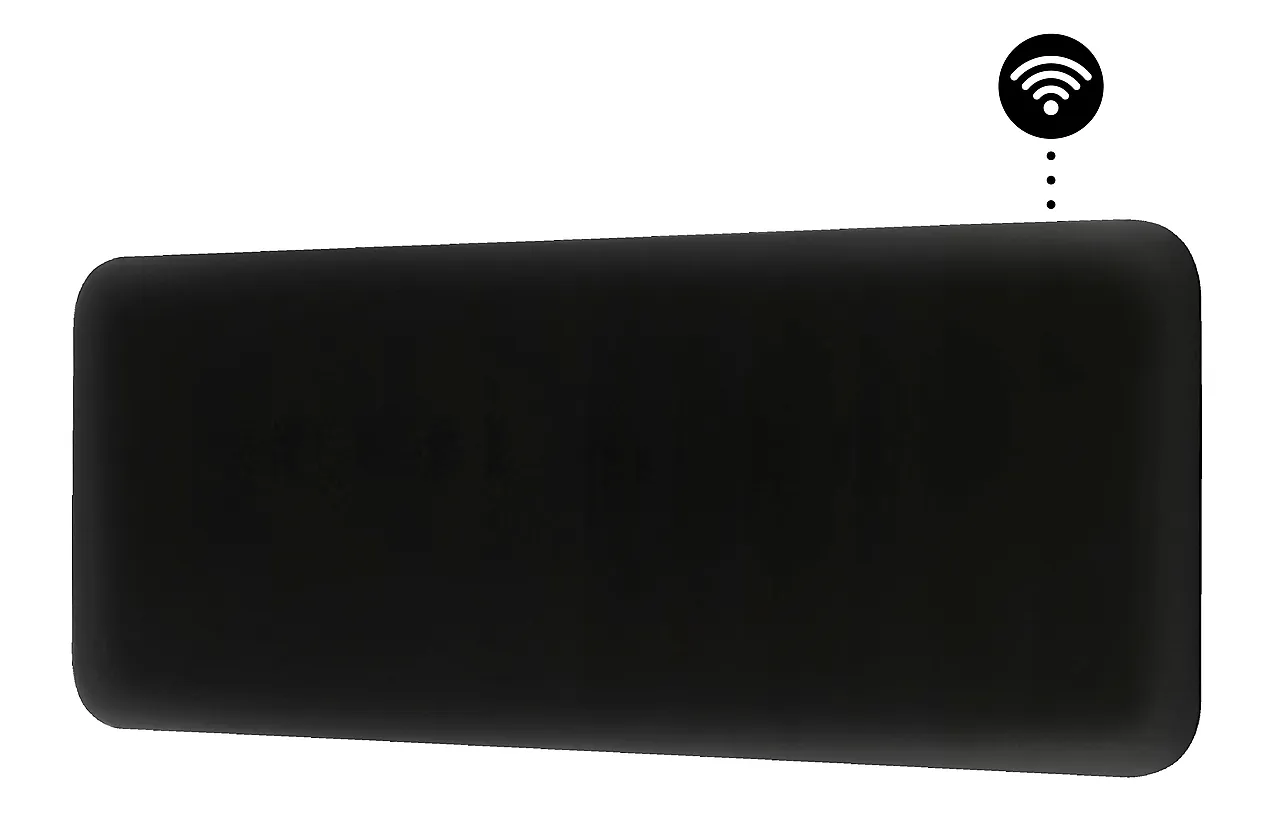 Panelovn sort invisible wifi gen 3 1300 Watt null - null - 2 - Miniatyr