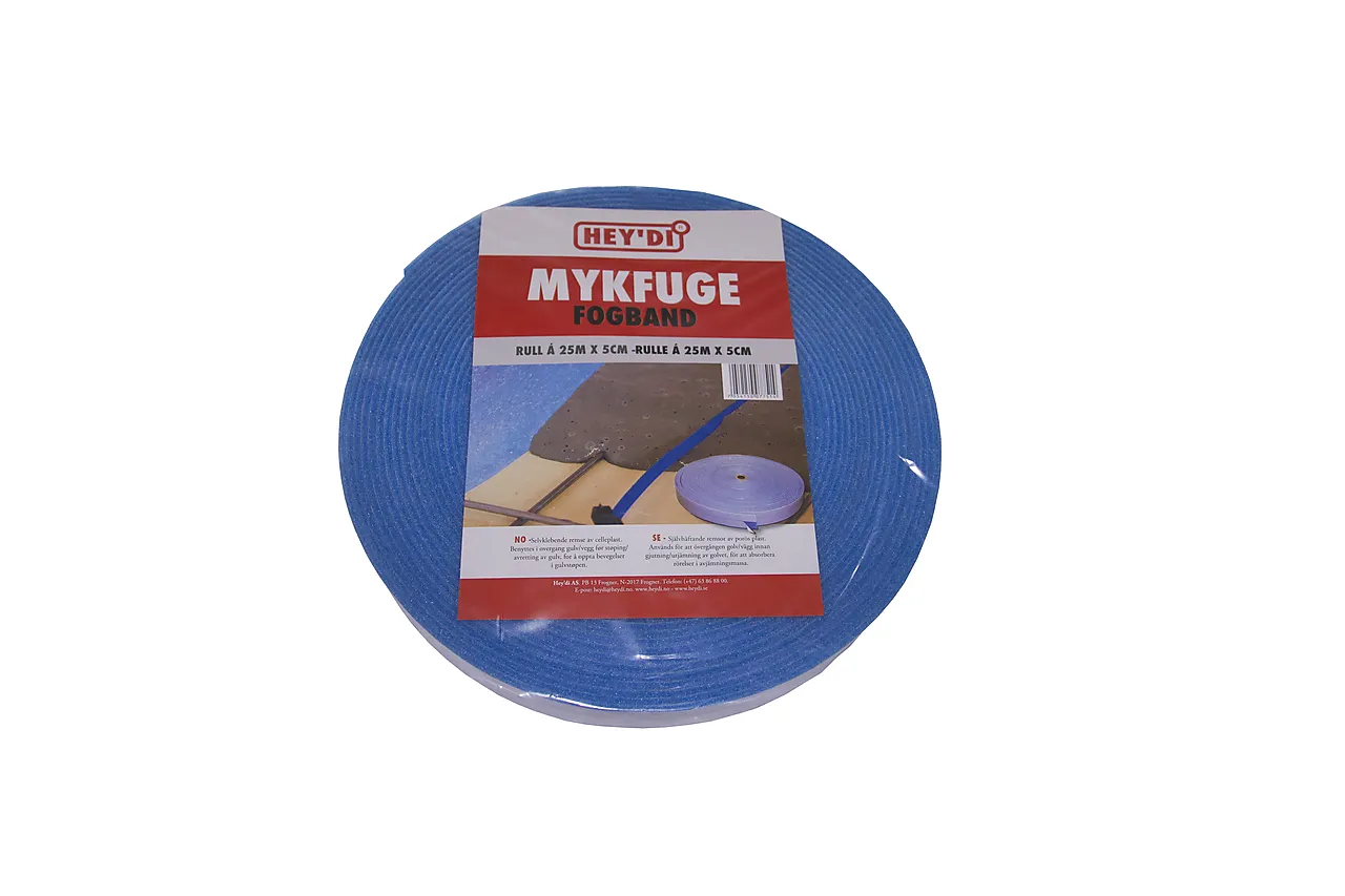 Mykfuge selvklebende 5 cm x 25 meter blå Mykfuge selvklebende 5 cm x 25 meter blå