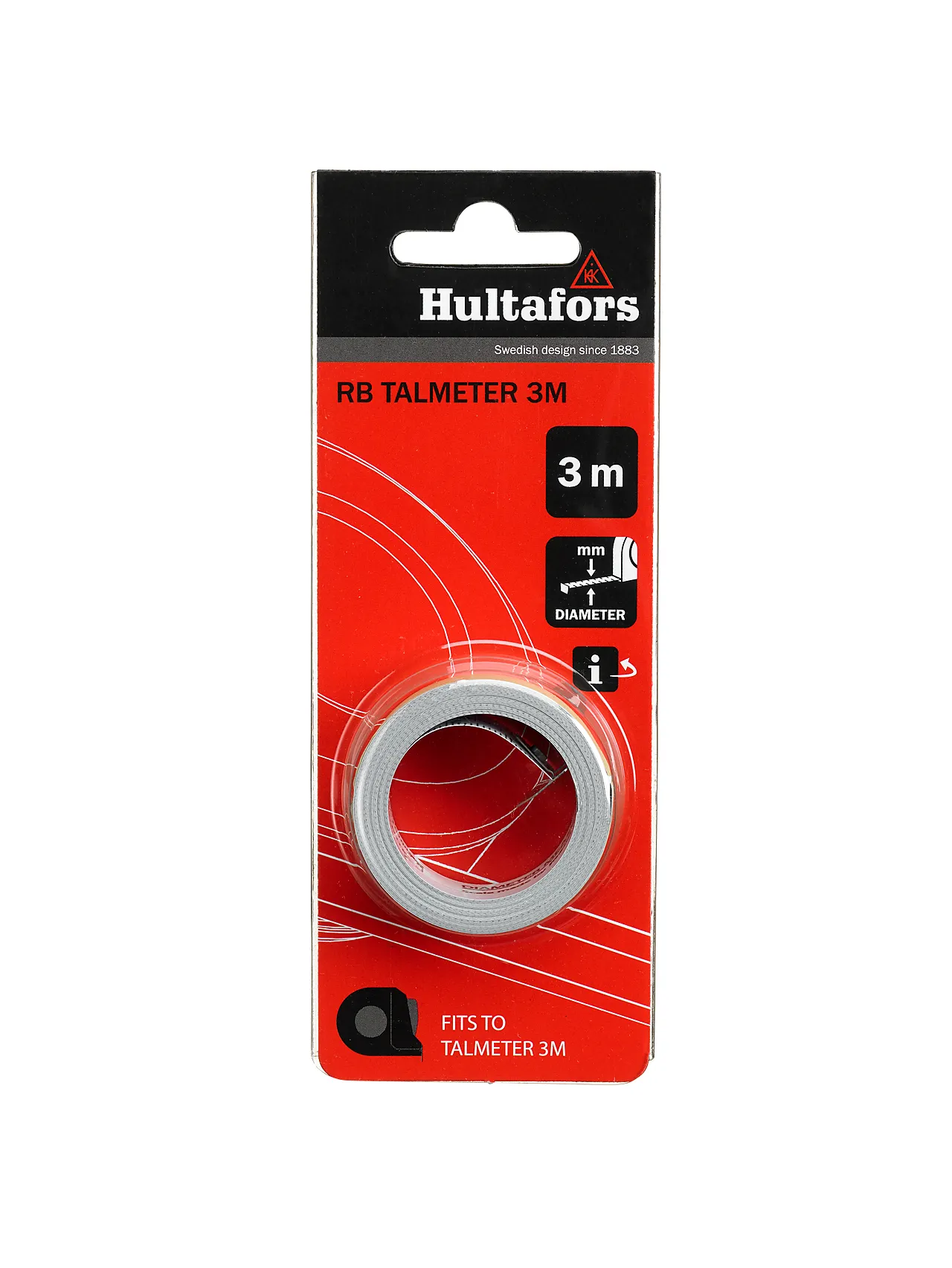 Talmeter reservebånd 3m hultafors null - null - 2 - Miniatyr