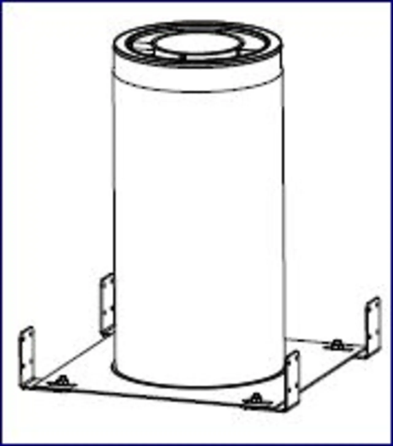 Startboks del 1 helisolert Ø150 sort